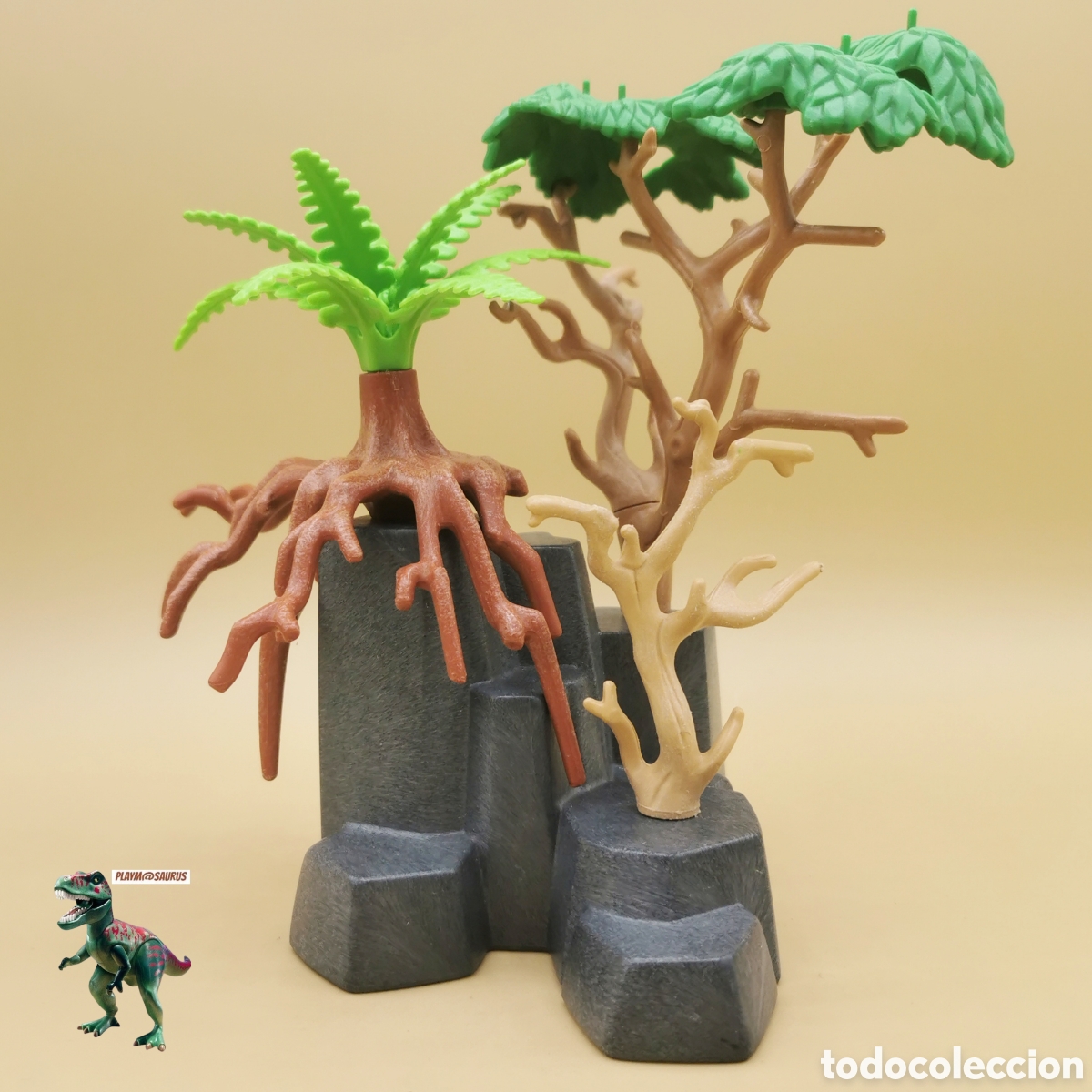 Playmobil: Playmobil arbol arbusto bosque selva jungla planta vegetacion escenario diorama paisaje roca monta&ntilde;a