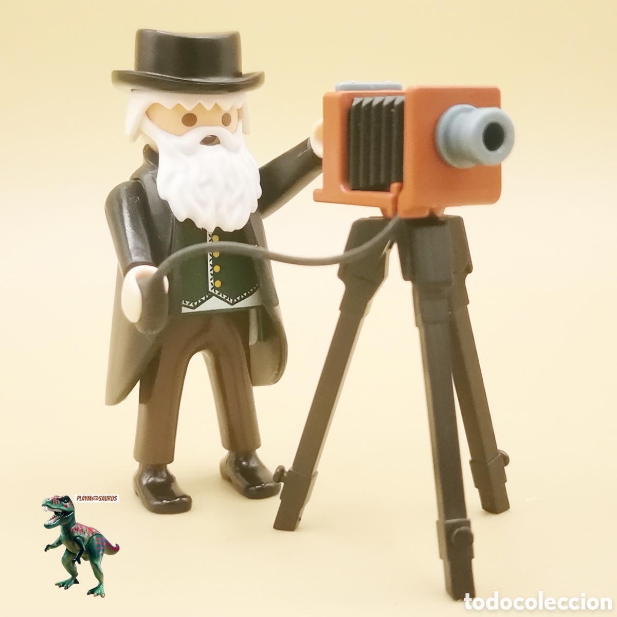 Playmobil: Playmobil figura fotografo de epoca camara de fuelle victoriano western simil 5401 diorama