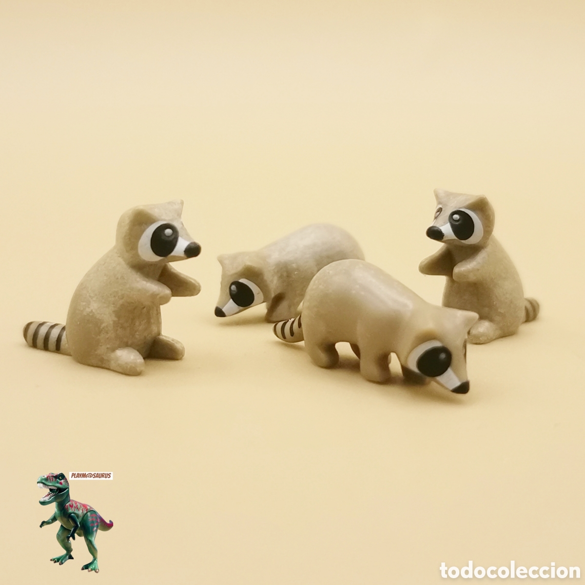 Playmobil: Playmobil 4057 4095 4205 crias de mapache animal bosque zoo reserva animal parque caba&ntilde;a monta&ntilde;a