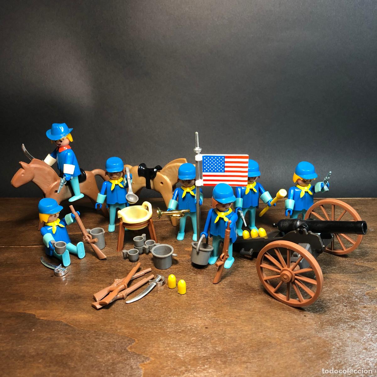 Playmobil: Soldados de la Uni&oacute;n Famobil a&ntilde;os 70 Ref. 3408