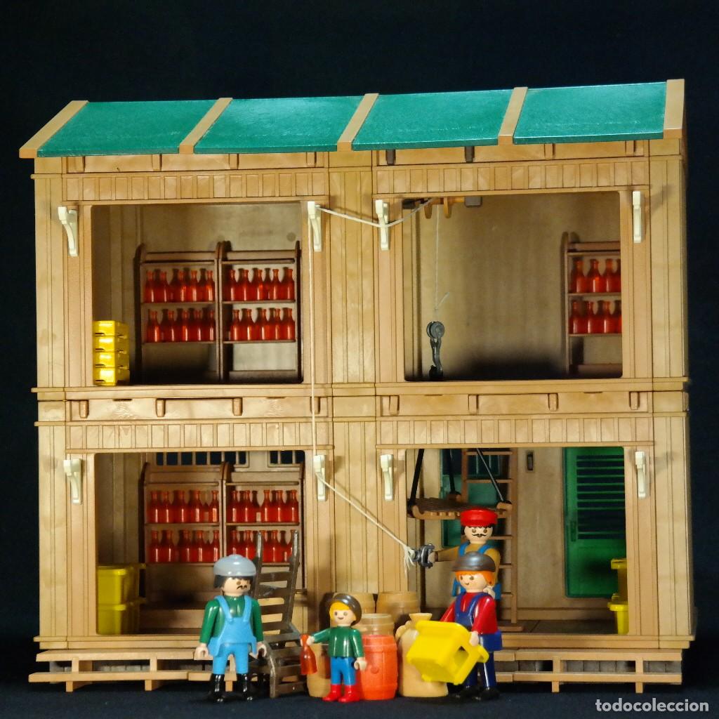 Playmobil: Playmobil GRAN DEPOSITO de bebidas con figuras, malacate y muchas botellas y accesorios ☼