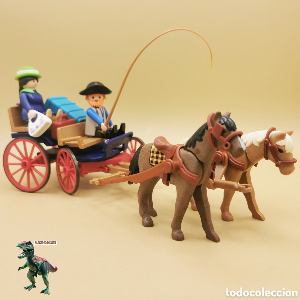 Playmobil: Playmobil carruaje de caballos western profesora escuela carreta caballos oeste colegio 3767 6279 da