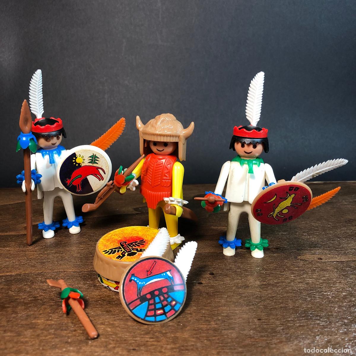 Playmobil: Indios a&ntilde;os 70 completo y con caja Ref. 3569 - Foto 2
