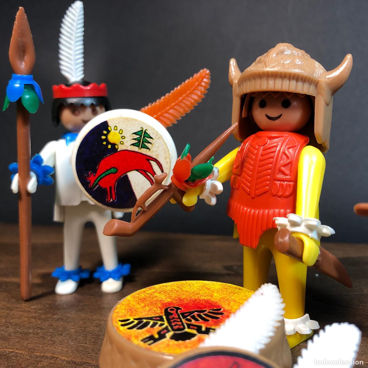 Playmobil: Indios a&ntilde;os 70 completo y con caja Ref. 3569 - Foto 3