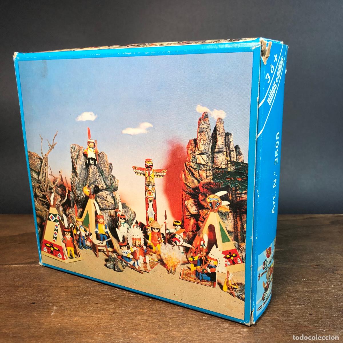 Playmobil: Indios a&ntilde;os 70 completo y con caja Ref. 3569 - Foto 4