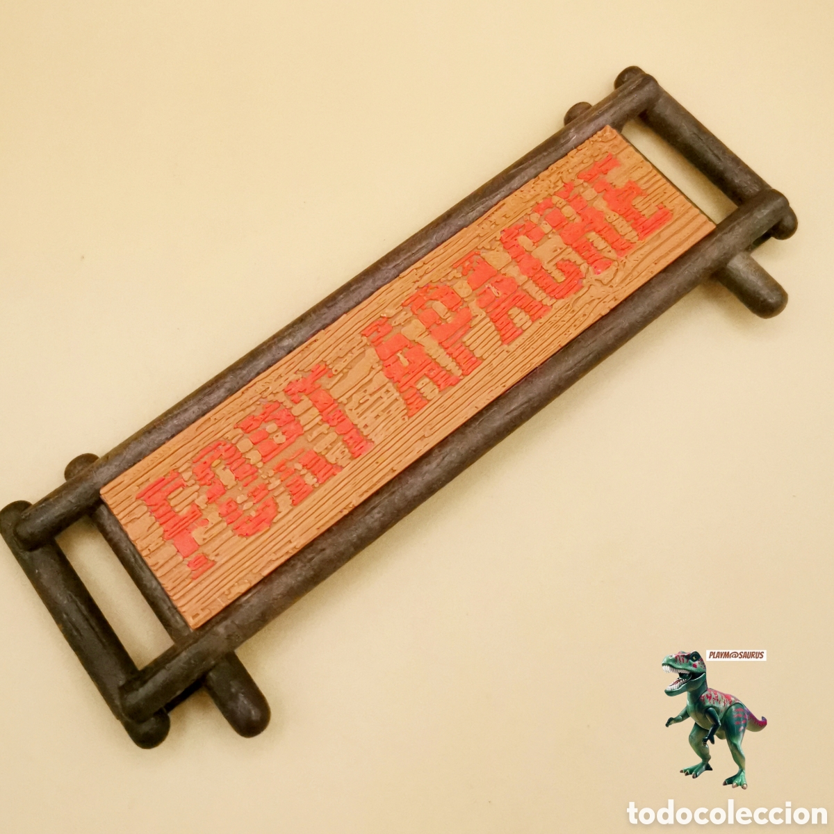 Playmobil: Playmobil Fort Apache Arizona ejercito US custom letrero cartel nombre fuerte oeste 3419 3420 3773