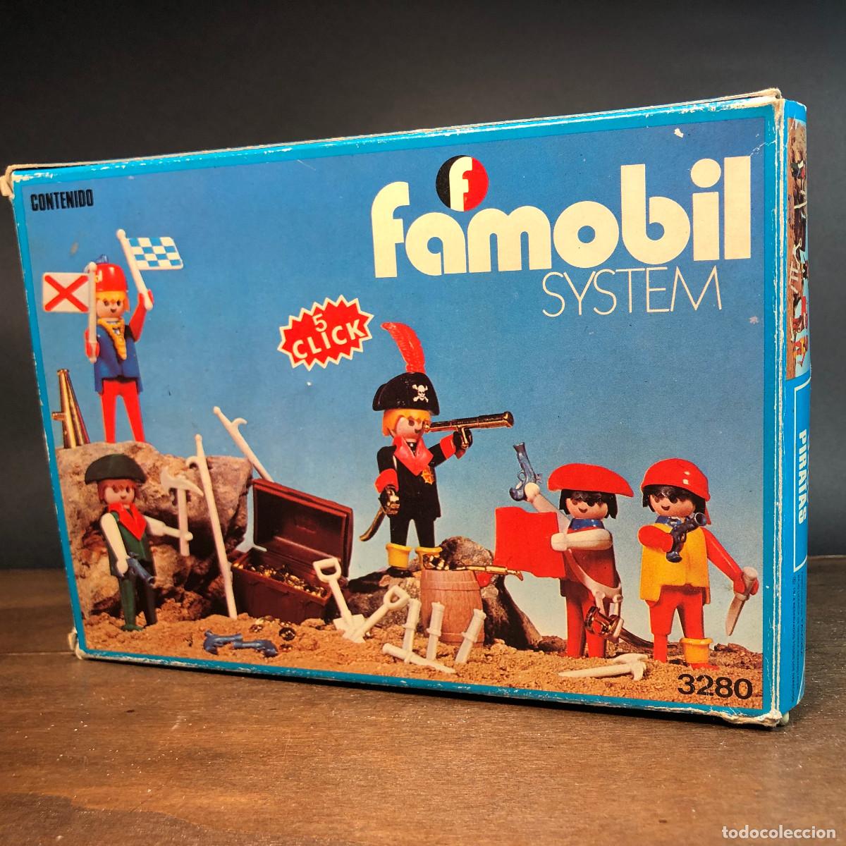 Playmobil: Piratas Famobil a&ntilde;os 70 completo y con caja Ref. 3280