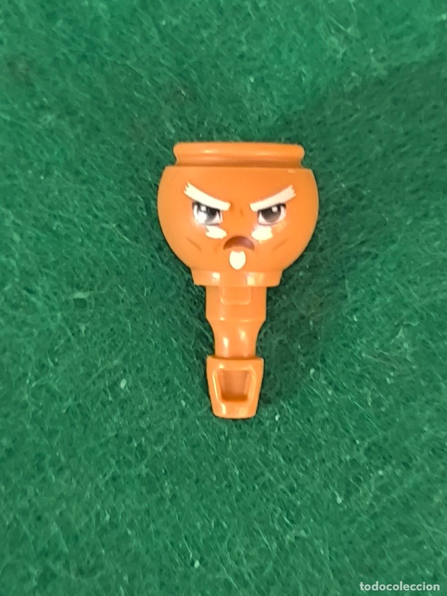 Playmobil: Playmobil cabeza asi&aacute;tica oriental japon&eacute;s chino naruto bigote perilla piel tostada