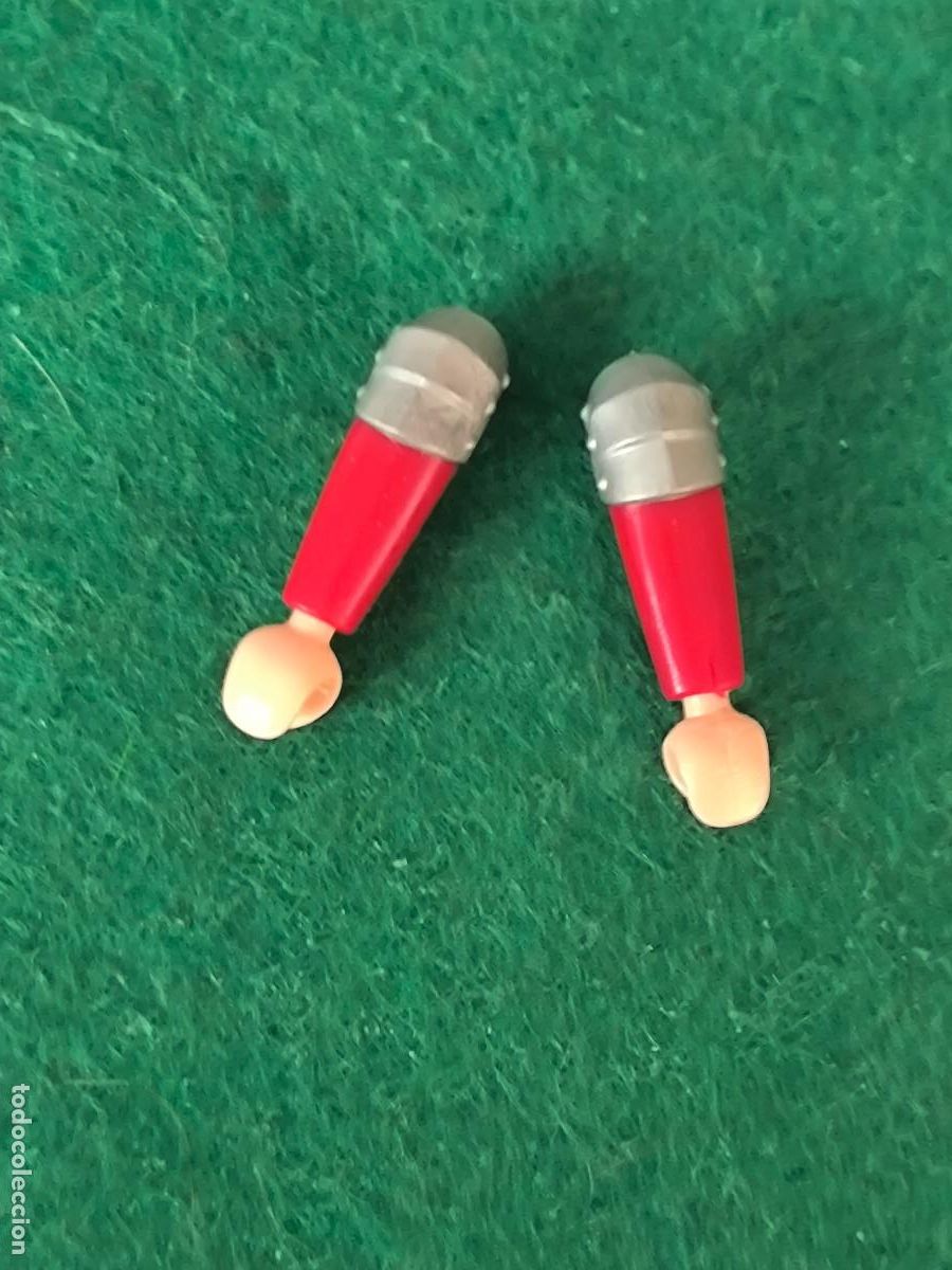 Playmobil: Playmobil par de brazos medievales rojo oscuro hombrera armadura plata vikingos romanos