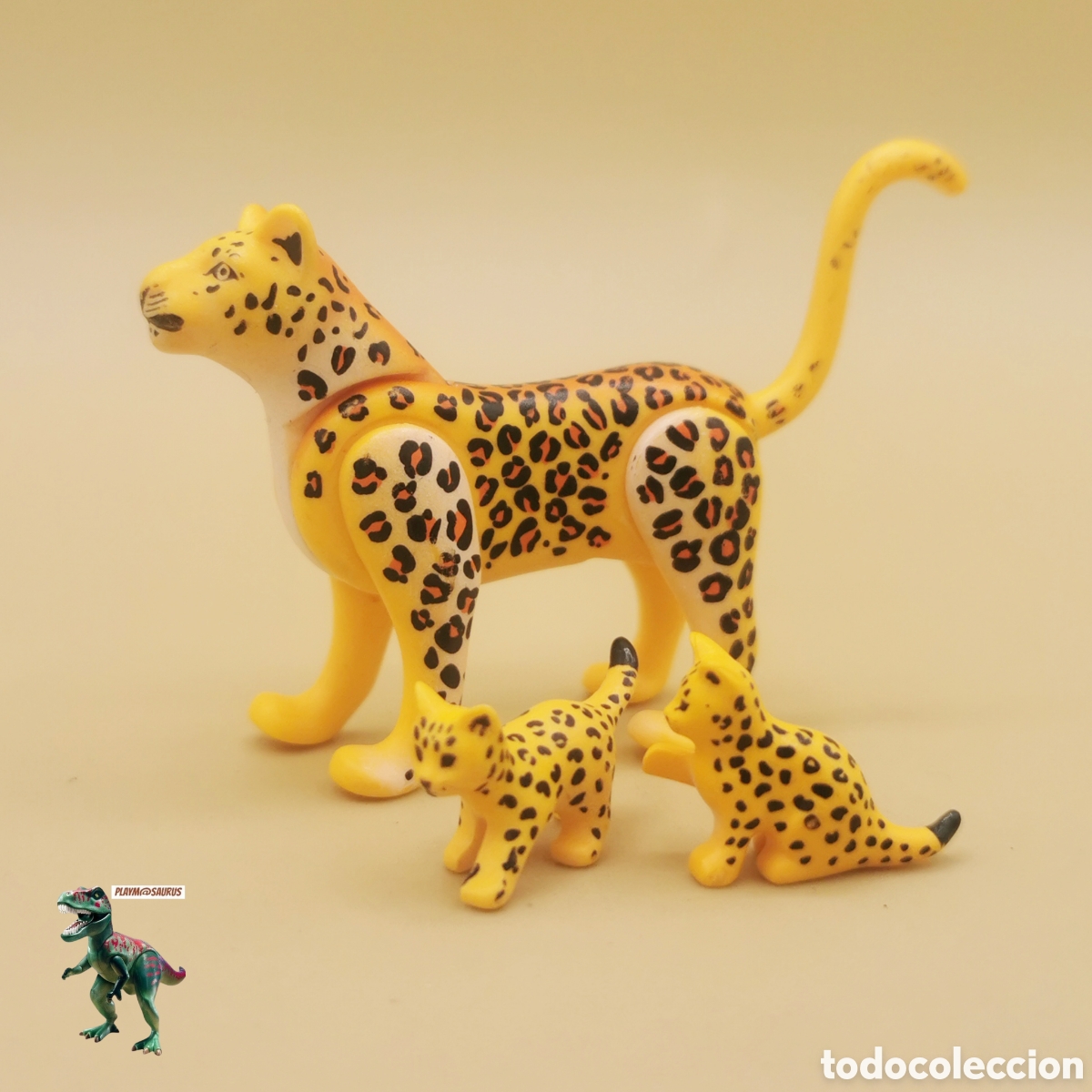 Playmobil: Playmobil familia leopardo adulto y cachorros zoo reserva animal safari guepardo 6539 6940 circo