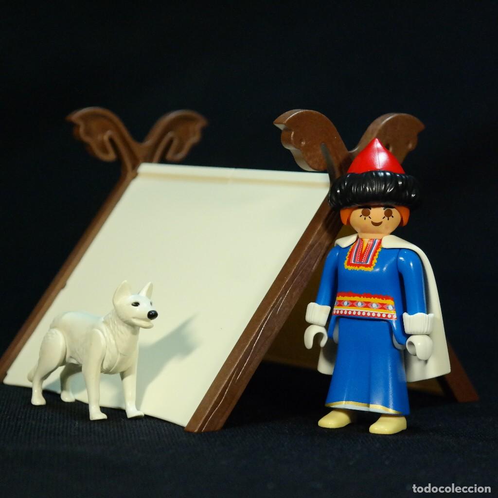 Playmobil: Playmobil vikinga con carpa y perro ☼