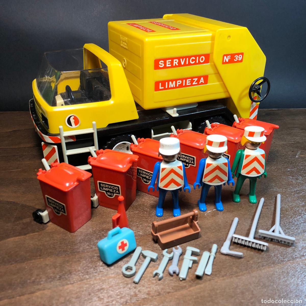 Playmobil: Cami&oacute;n recogida basura Famobil a&ntilde;os 70 Ref. 3470