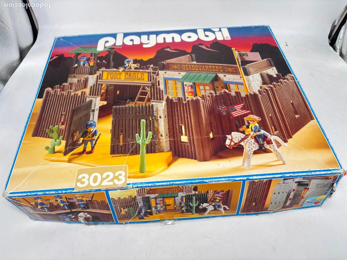 Playmobil: Playmobil 3023 caja vac&iacute;a con instrucciones fuerte oeste