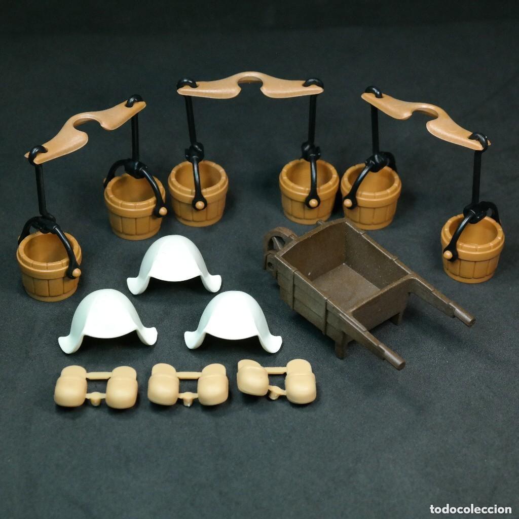 Playmobil: Playmobil 3 aguadoras con cofias, zapatillas y carretilla ☼