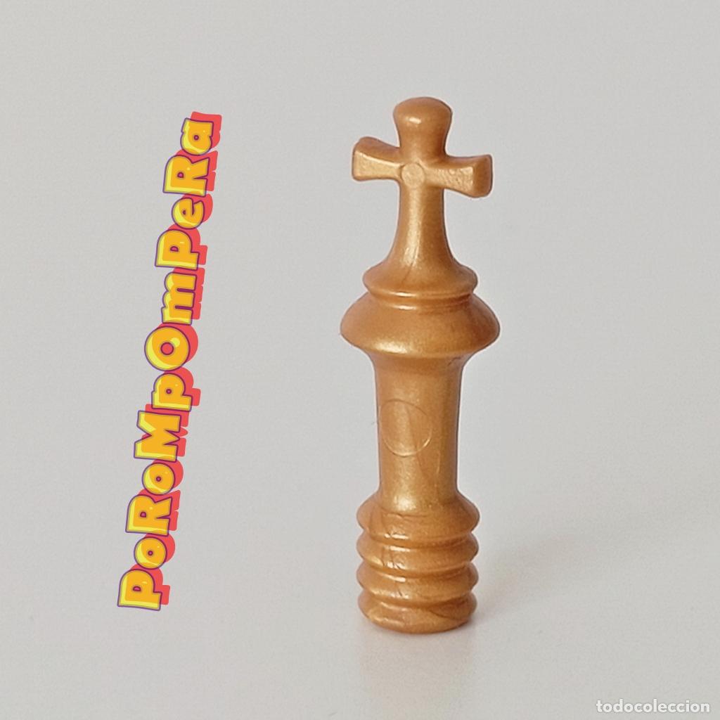Playmobil: PLAYMOBIL CETRO DORADO PEQUE&Ntilde;O 4163 4330 4814 5028 5371 5883 6303 6324 B&Aacute;CULO REAL REY S7