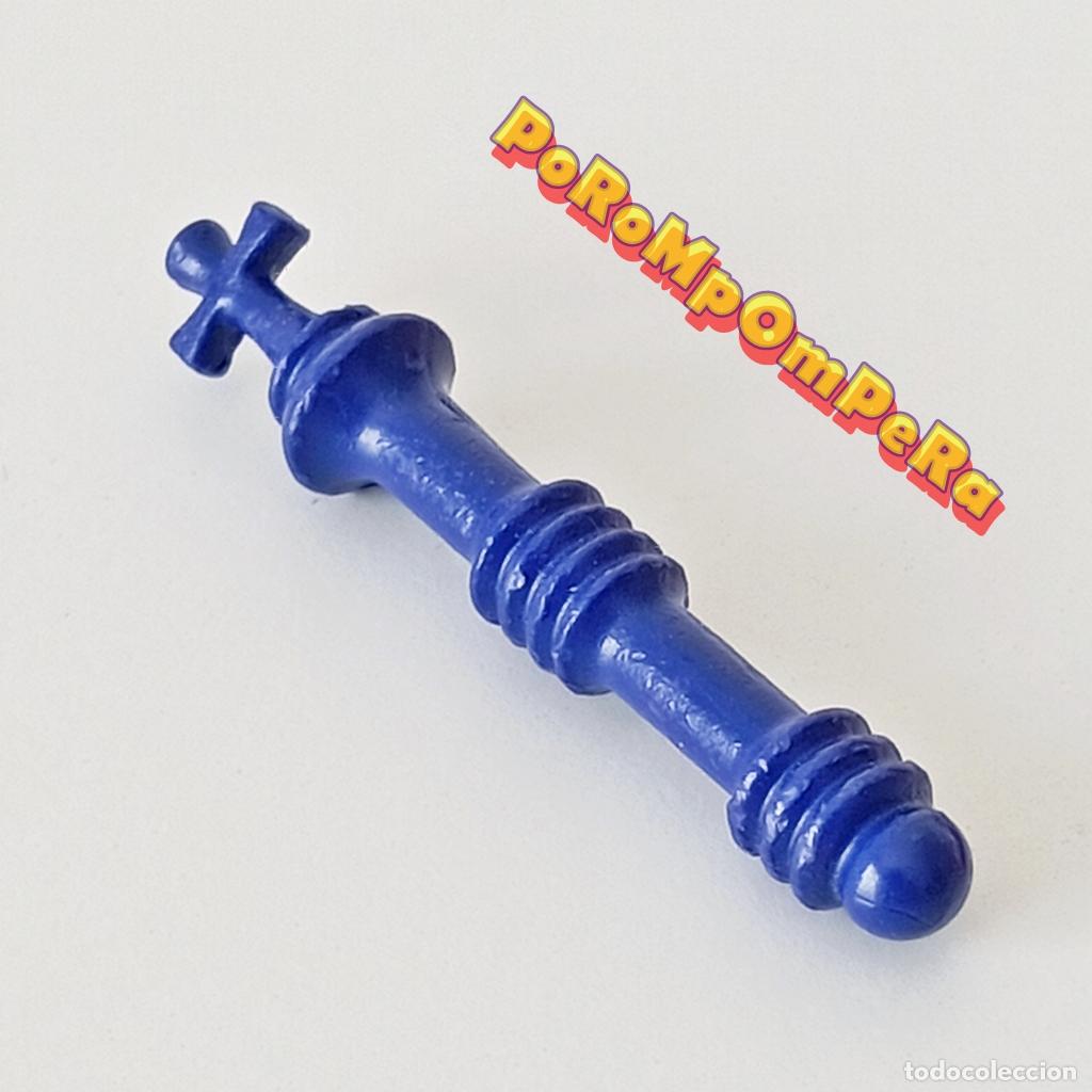 Playmobil: PLAYMOBIL CETRO AZUL OSCURO POR DETERMINAR REY REINA PR&Iacute;NCIPE PRINCESA HADA SIRENA B&Aacute;CULO CRUZ S7