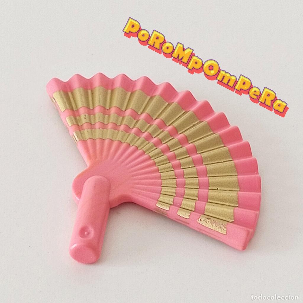 Playmobil: PLAYMOBIL ABANICO ROSA-DORADO 4255 4913 5148 5242 5485 5892 IDEAL CUSTOM/COMPLETAR S7