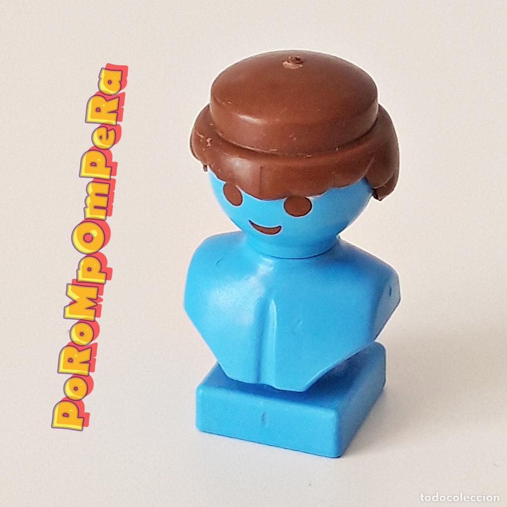 Playmobil: PLAYMOBIL PELUCA FLEQUILLO CORTO REDONDEADO MARR&Oacute;N PELO CASTA&Ntilde;O CABELLO IDEAL CUSTOM/COMPLETAR K9