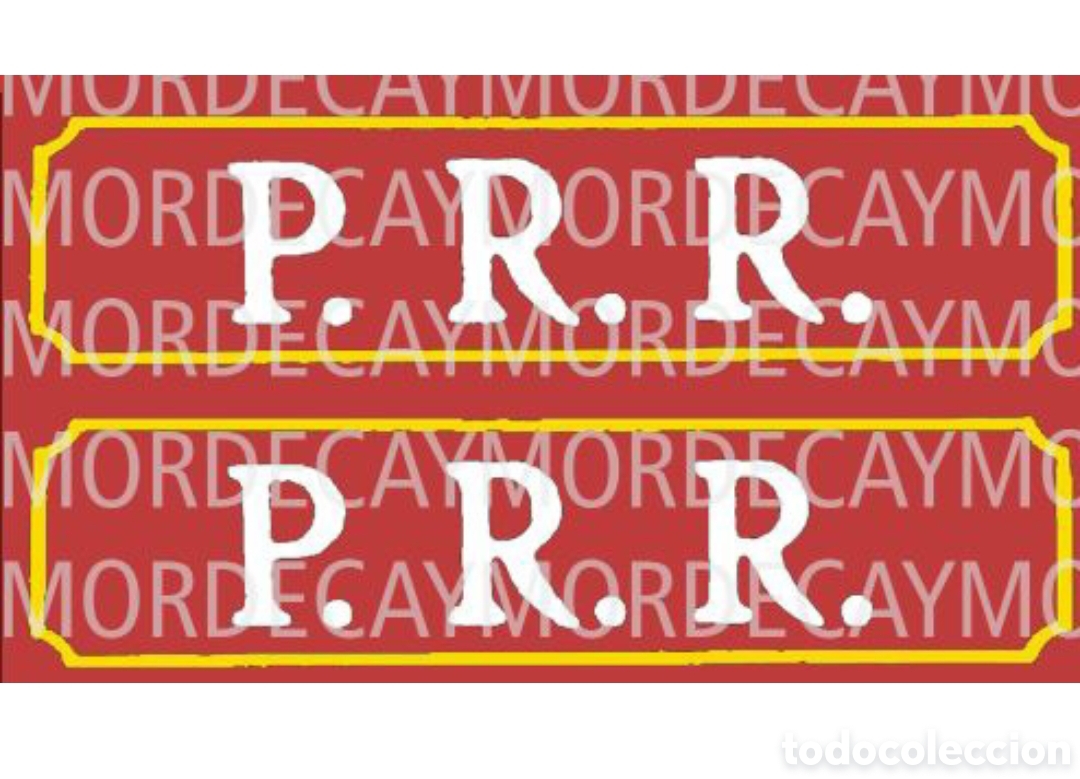 Playmobil: Playmobil Pegatina P.R.R. Tren Vag&oacute;n Ref 4120