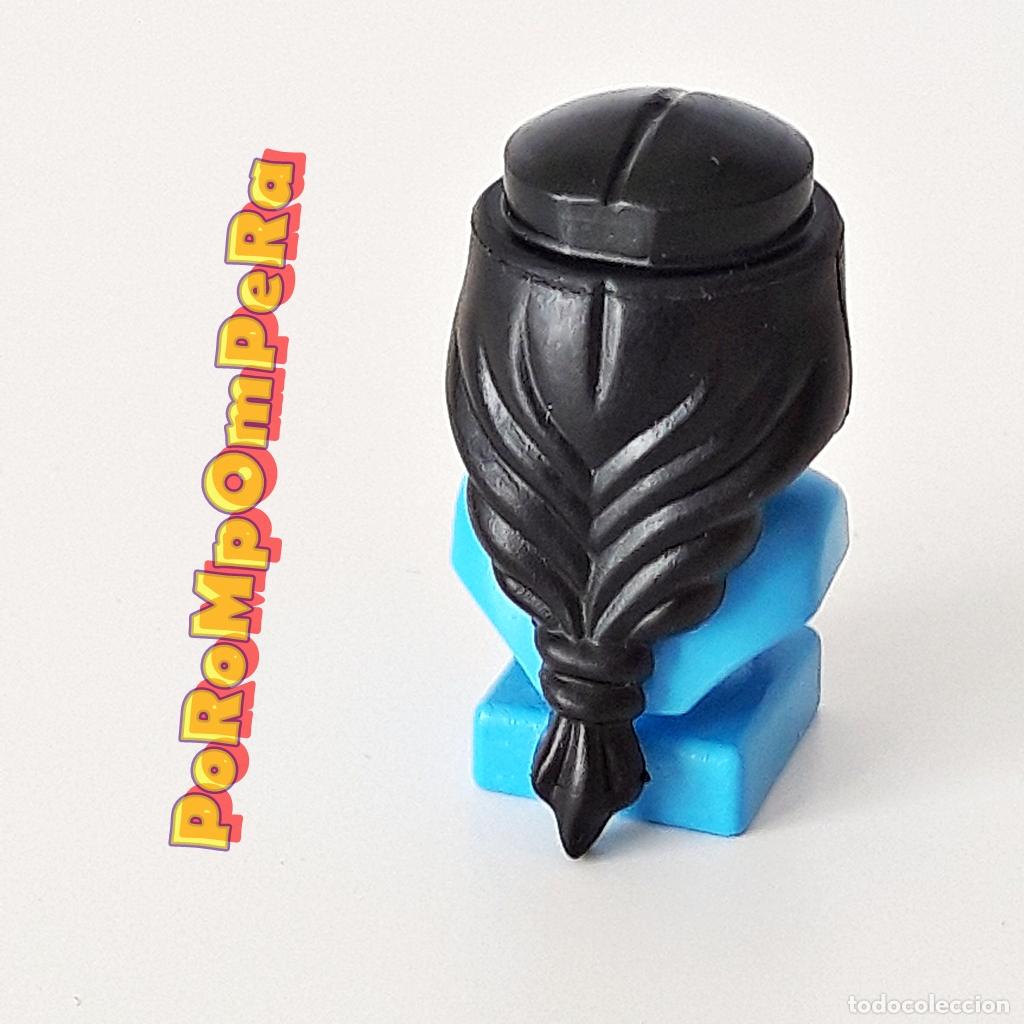 Playmobil: PLAYMOBIL PELUCA MELENA NEGRA TRENZA TRASERA PELO MORENO PEINADO CABELLO CUSTOM/COMPLETAR K9