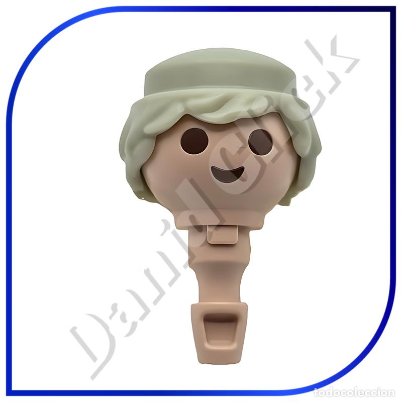 Playmobil: PLAYMOBIL CABEZA CON PELO GRIS