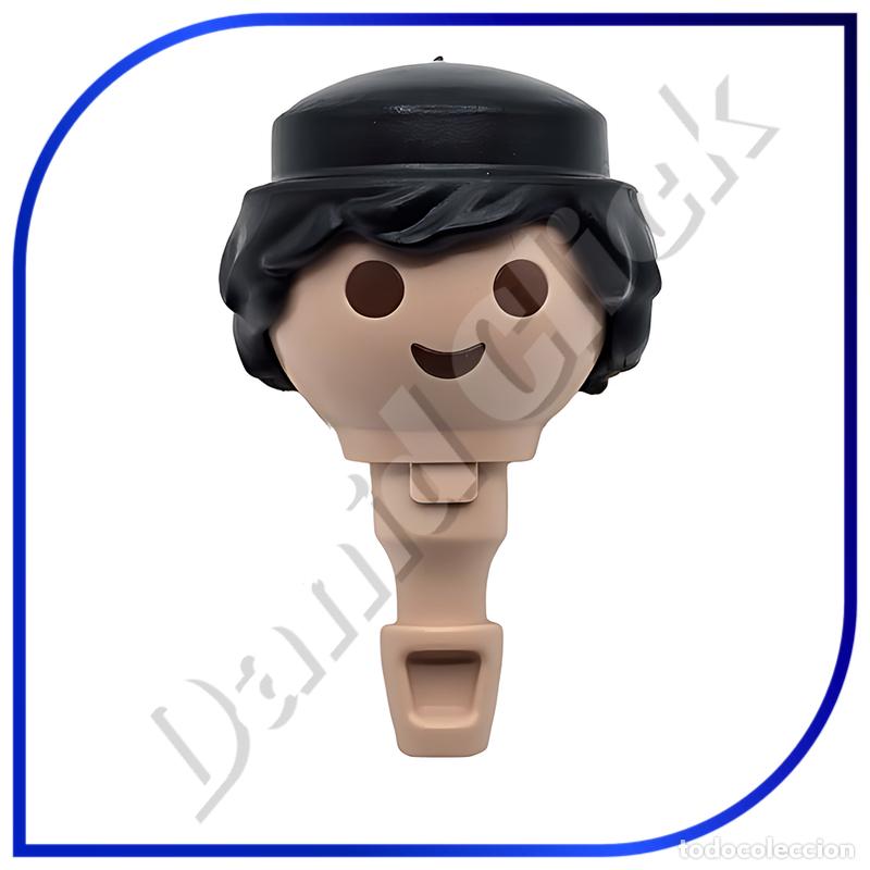 Playmobil: PLAYMOBIL CABEZA CON PELO NEGRO