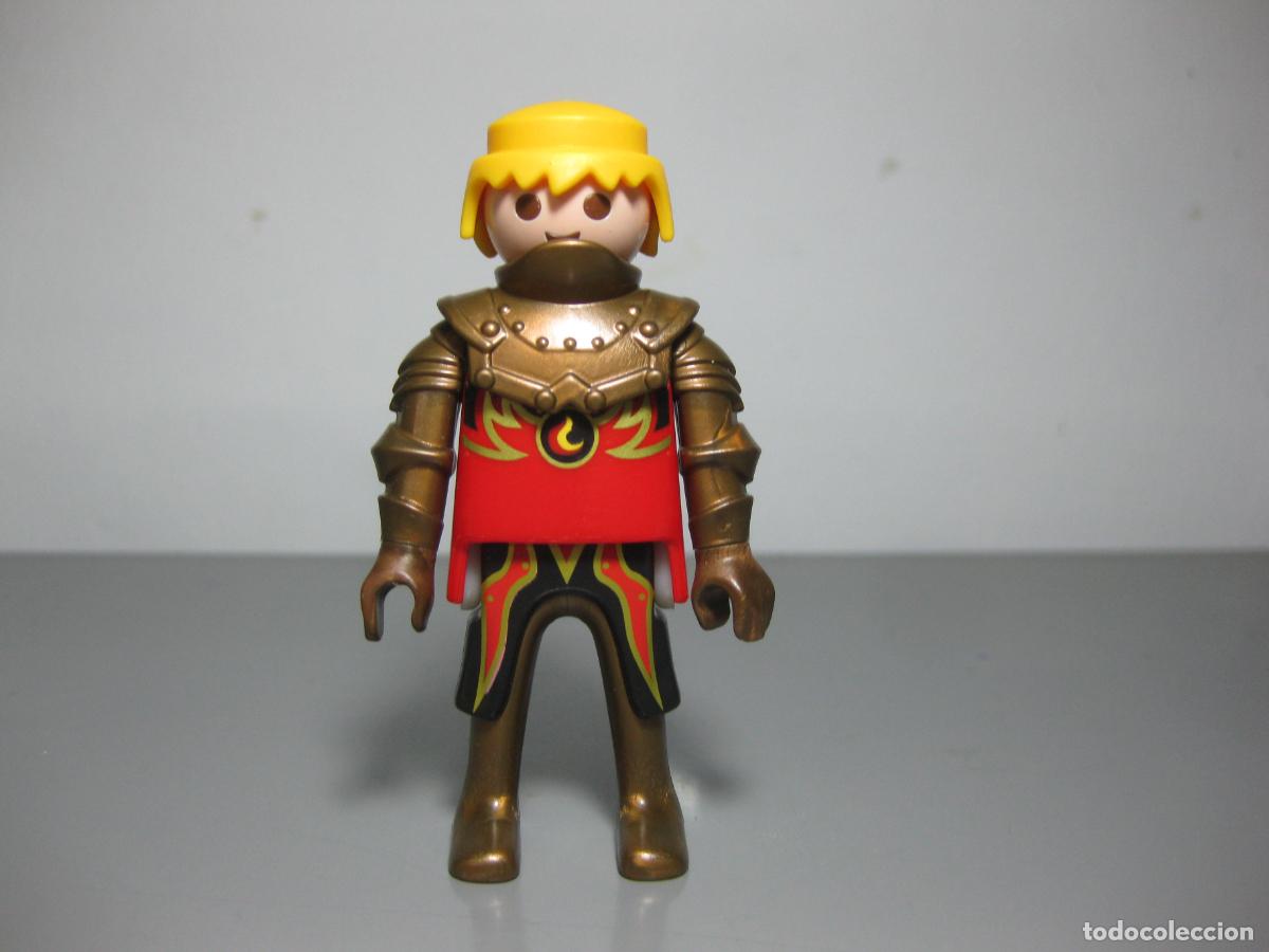 Playmobil: PLAYMOBIL FIGURA GUERRERO NOVELMORE BRAZOS ARMADURA BRONCE -mix19