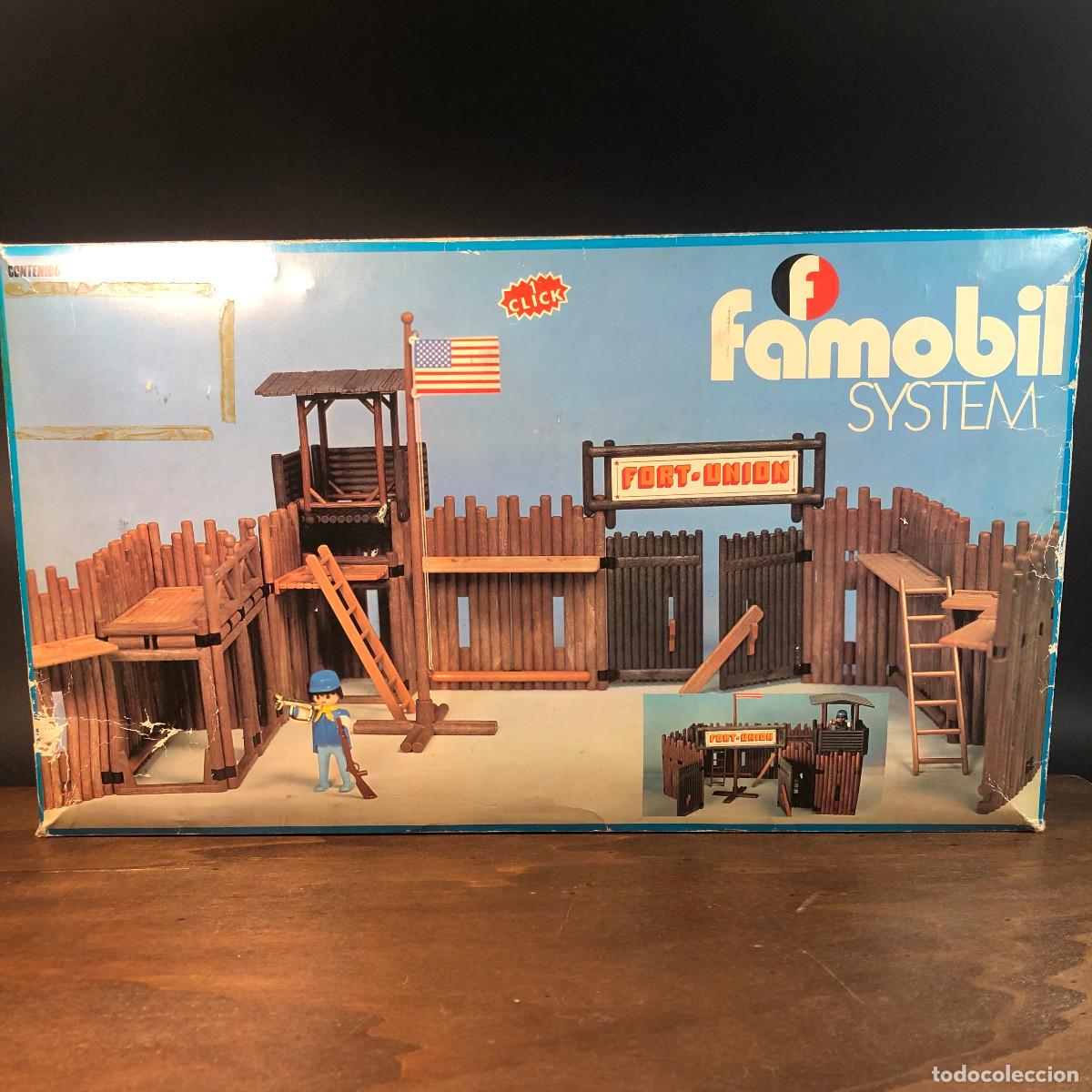 Playmobil: Fuerte Union Famobil a&ntilde;os 70 completo y con caja Ref. 3420