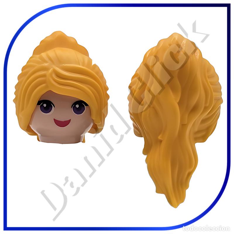 Playmobil: PLAYMOBIL CABEZA CON PELO RUBIO LARGO