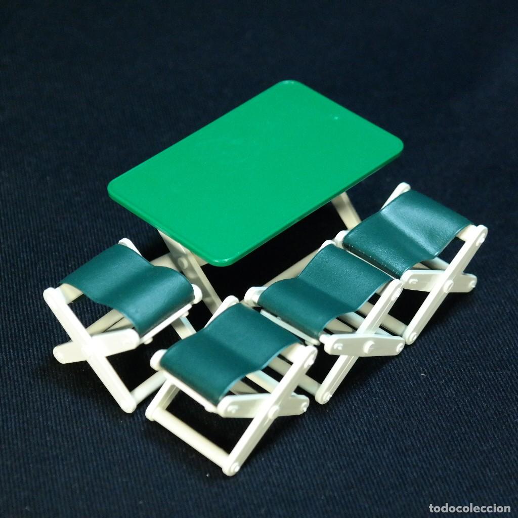Playmobil: Playmobil mesa con 4 sillas de camping ☼