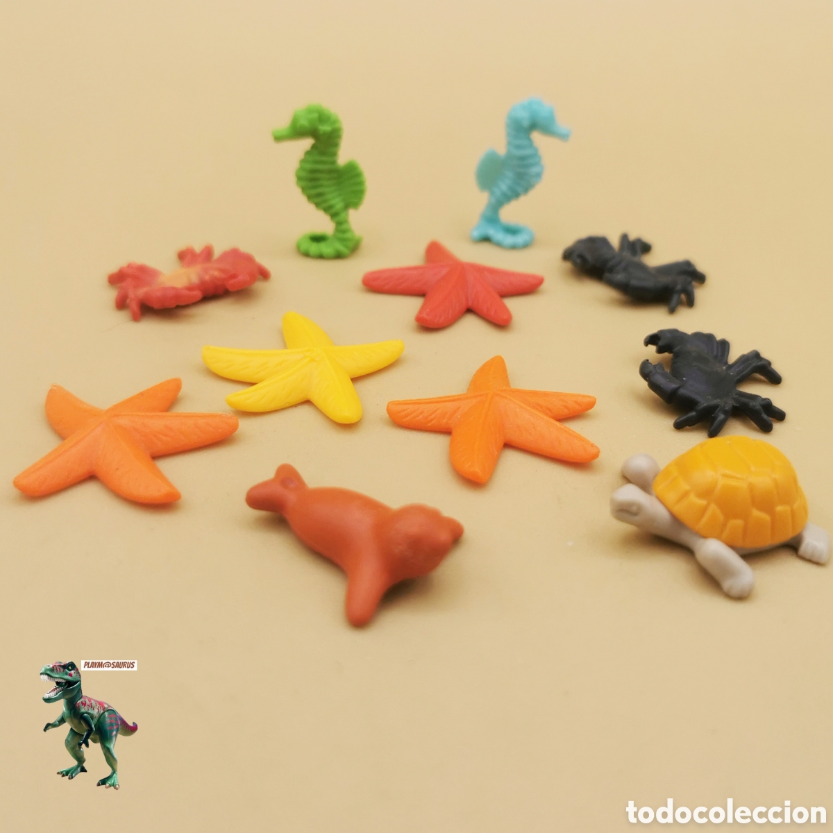 Playmobil: Playmobil lote animal marino estrella de mar caballito tortuga foca cangrejo 3029 3664 3861 3865