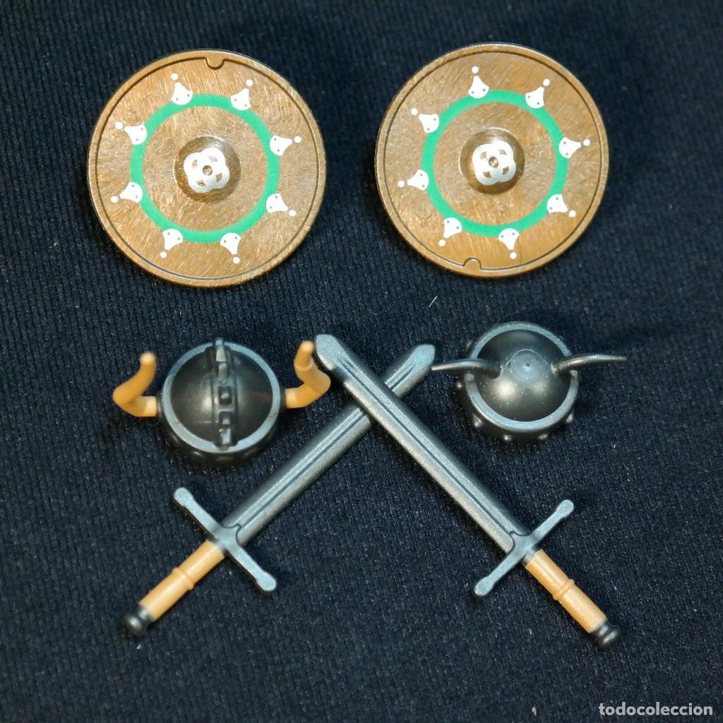 Playmobil: Playmobil cascos, escudos y espadas vikingos ☼