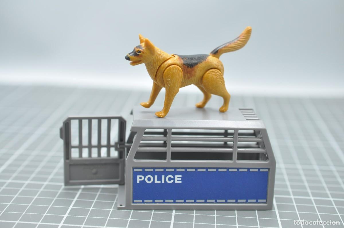 Playmobil: wsk052 Playmobil, perro polic&iacute;a y transport&iacute;n