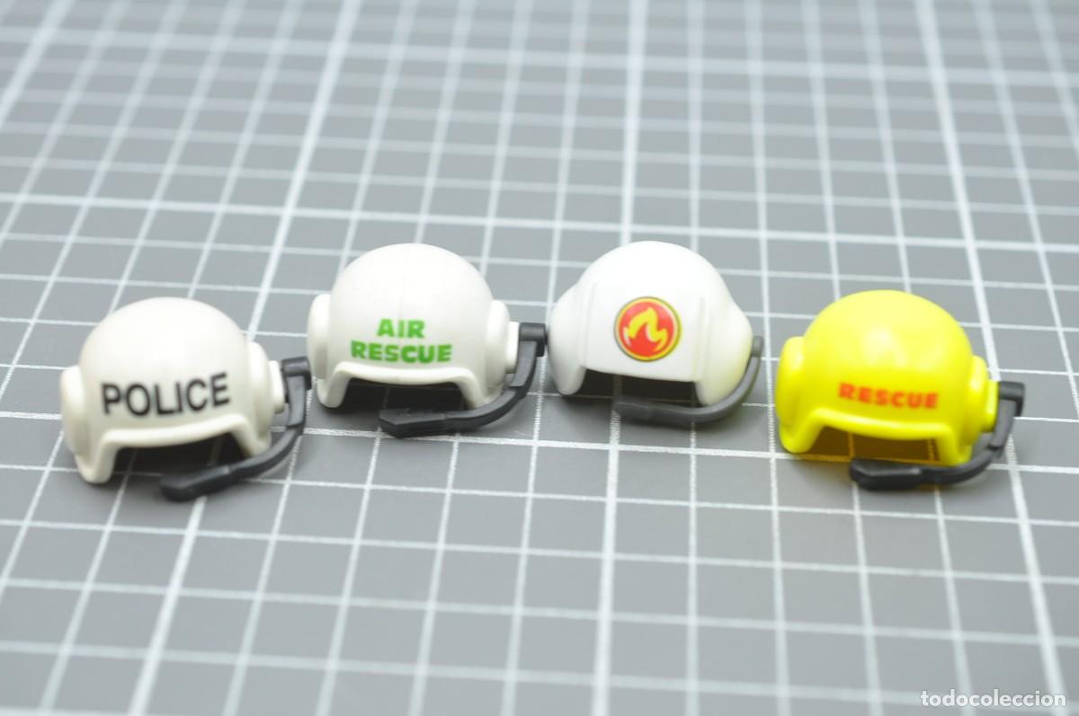 Playmobil: wsk052 Playmobil, 4 cascos piloto