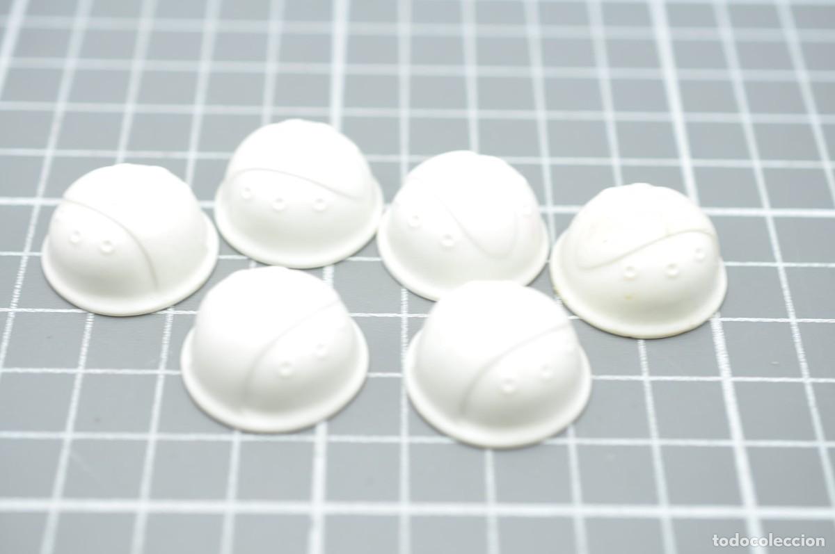 Playmobil: wsk052 Playmobil, 6 cascos blancos rescatistas monta&ntilde;a 3843 5423 5427 5430 5431 6396