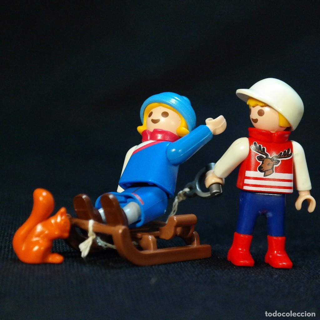 Playmobil: Playmobil ni&ntilde;os con trineo ☼