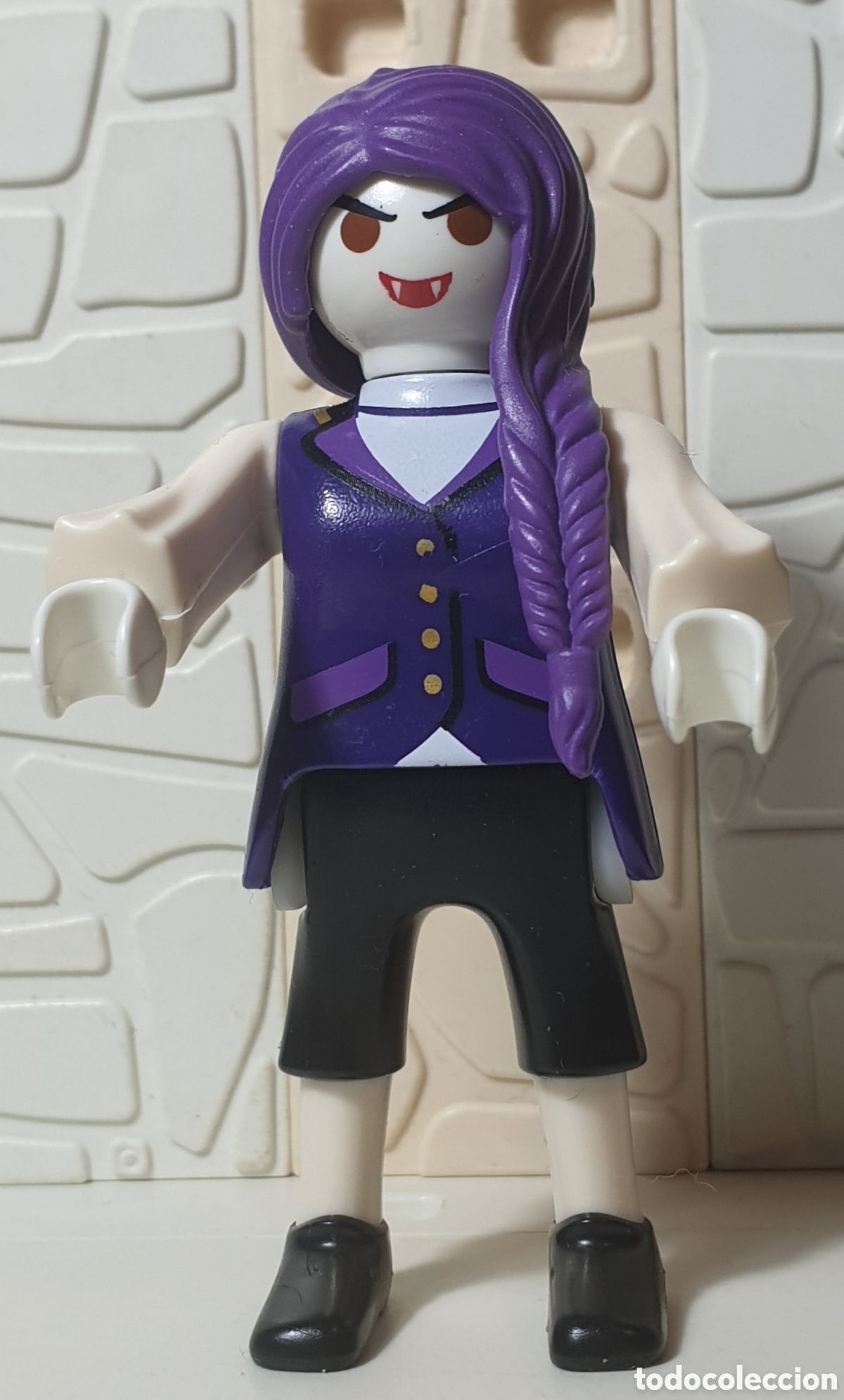 Playmobil: Playmobil Vampira Vampiresa Mujer Vampiro con Chistera y Capa Roja