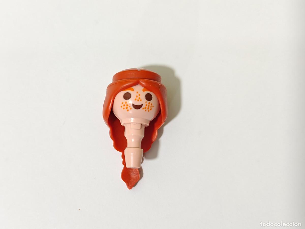 Playmobil: Playmobil cabeza con pecas y pelo naranja, victoriano, este, medieval, vikingos, ciudad, zoo, city.