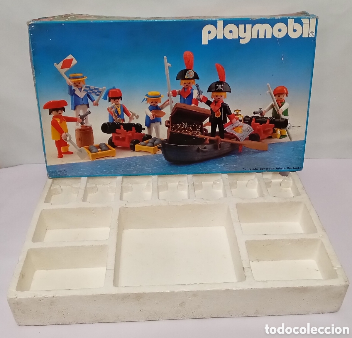 Playmobil: Caja Vac&iacute;a Pirtas Playmobil Referencia 3930 A&ntilde;o 1984 Espa&ntilde;a
