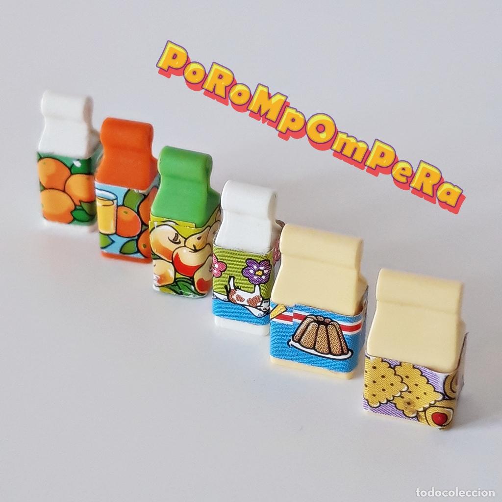 Playmobil: PLAYMOBIL LOTE X6 PAQUETE BOTE ENVASE BRIK ALIMENTO TIENDA SUPERMERCADO COCINA Q7