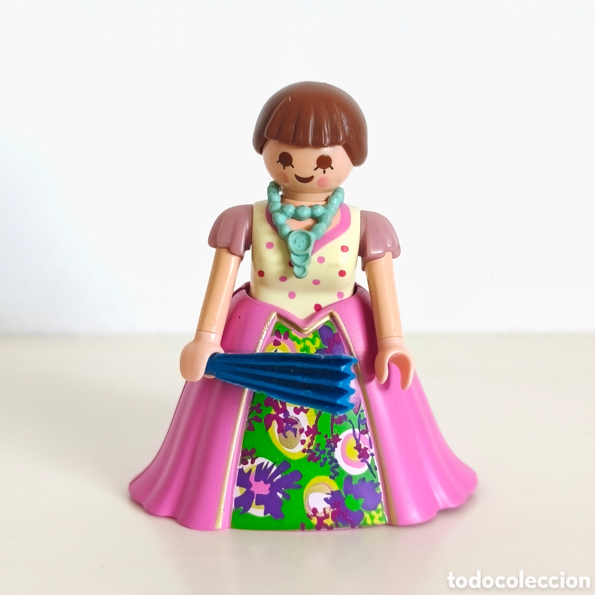 Playmobil: Playmobil, mujer Victoriana, vestido de fiesta, collar y abanico