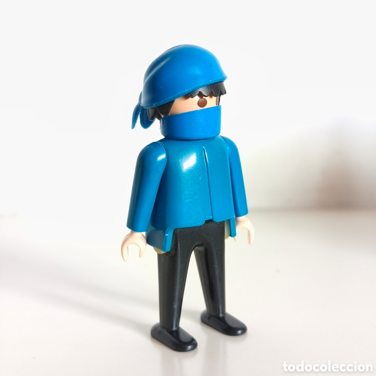 Playmobil: Playmobil, ladron o bribon con braga y pa&ntilde;uelo de cabeza azul