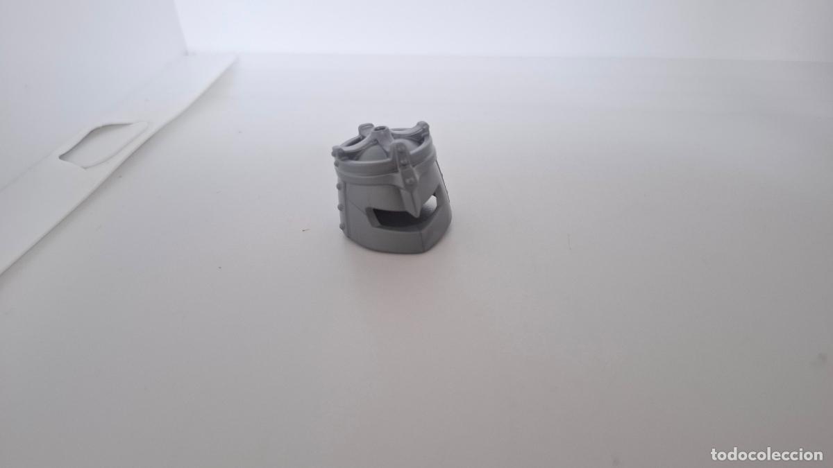 Playmobil: PLAYMOBIL CASCO MEDIEVAL SOLDADO GRIS PARA PLUMA GUERRERO