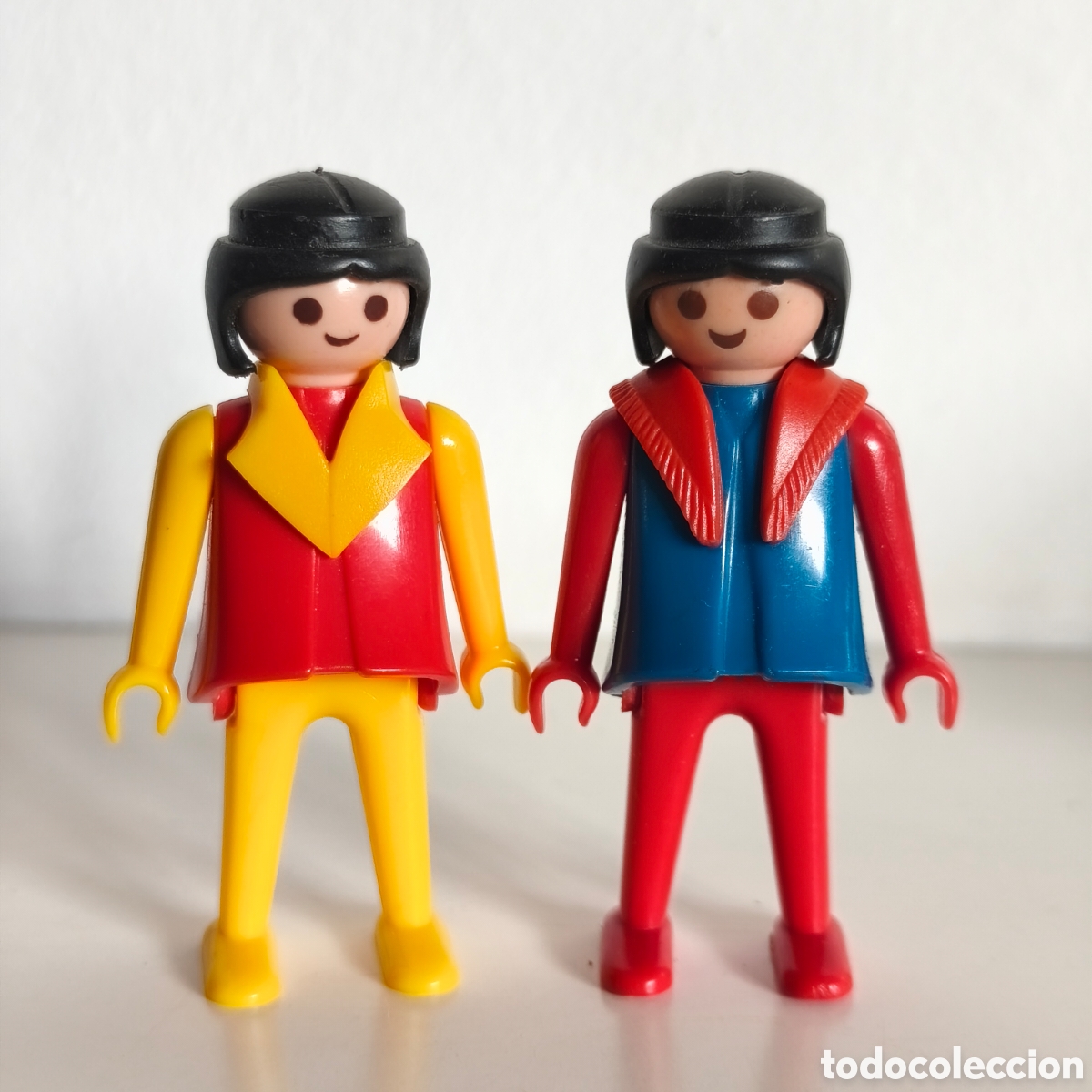 Playmobil: Playmobil, lote 2 figuras de mujer, GEOBRA 1974, primera &eacute;poca
