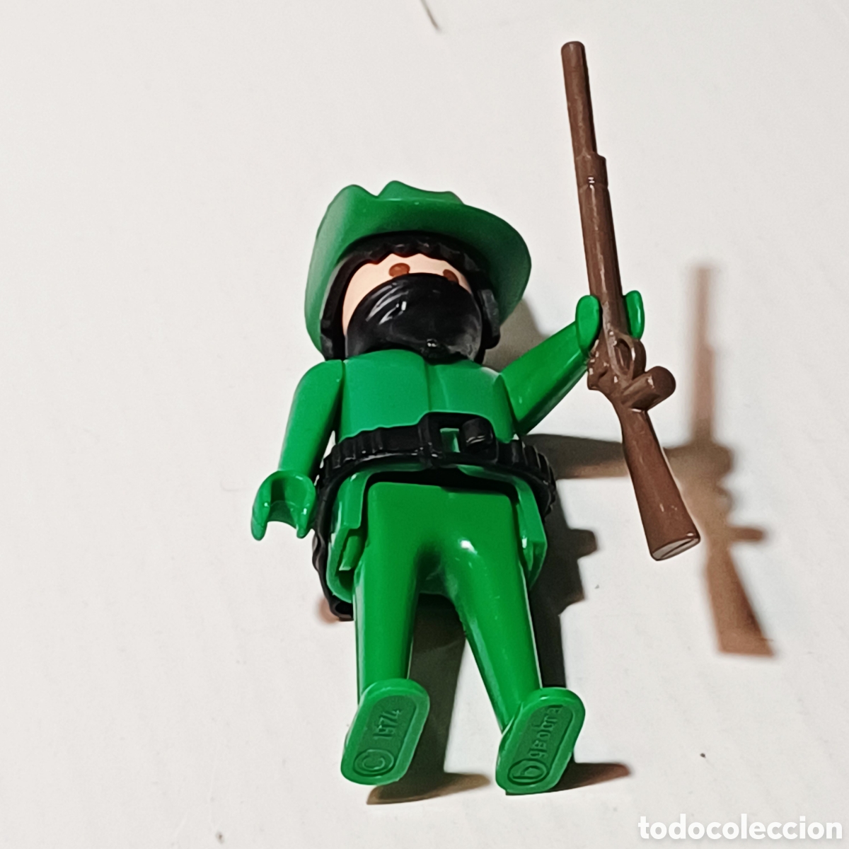 Playmobil: Figura Playmobil bandolero bandido verde oeste western