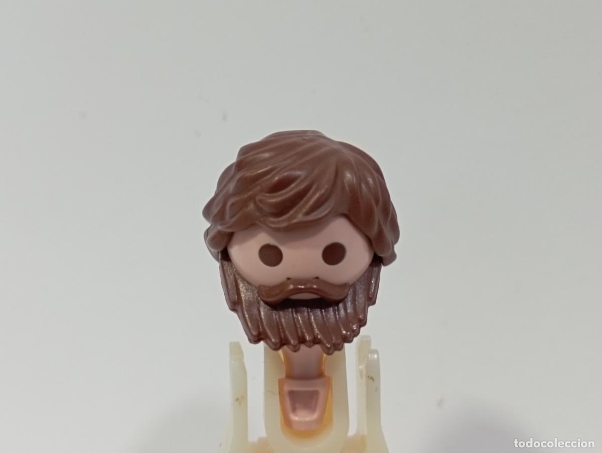 Playmobil: PLAYMOBIL PELUCA CON BARBA OESTE MEDIEVAL PIRATAS CIUDAD INDIOS.........CABEZA INCLUIDA