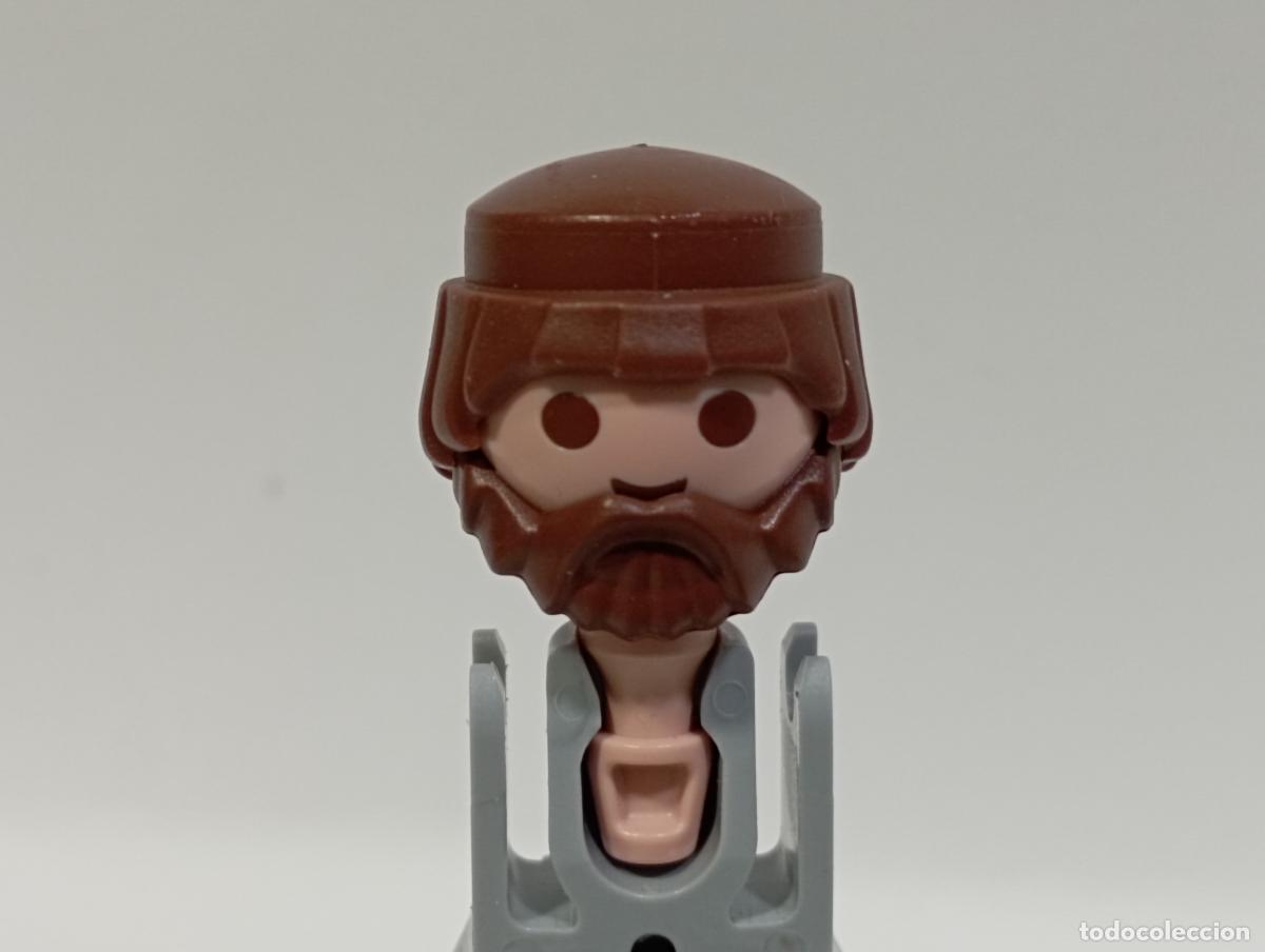 Playmobil: PLAYMOBIL PELUCA CON BARBA OESTE MEDIEVAL PIRATAS CIUDAD INDIOS.........CABEZA INCLUIDA