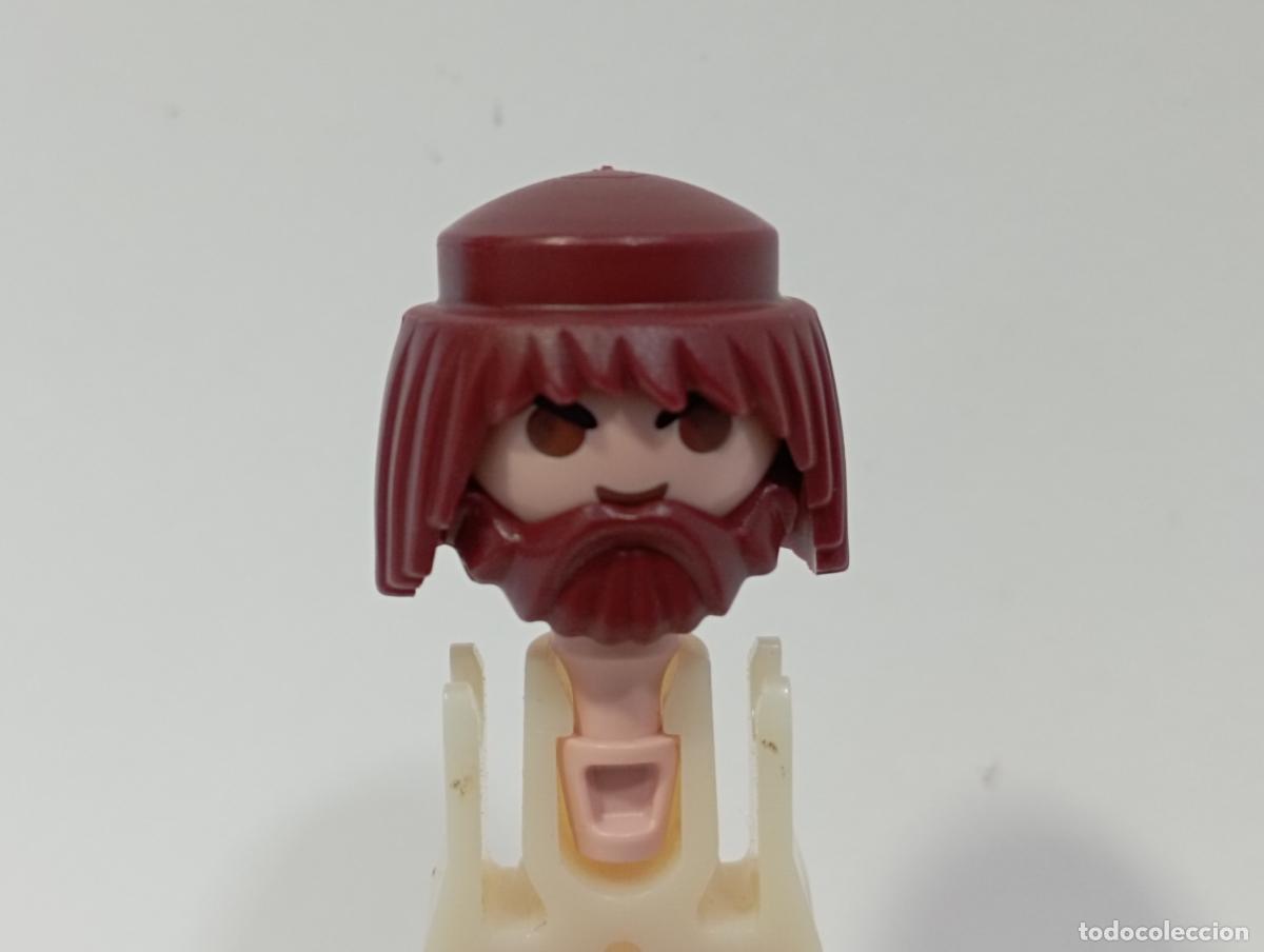 Playmobil: PLAYMOBIL PELUCA CON BARBA OESTE MEDIEVAL PIRATAS CIUDAD INDIOS.........CABEZA INCLUIDA
