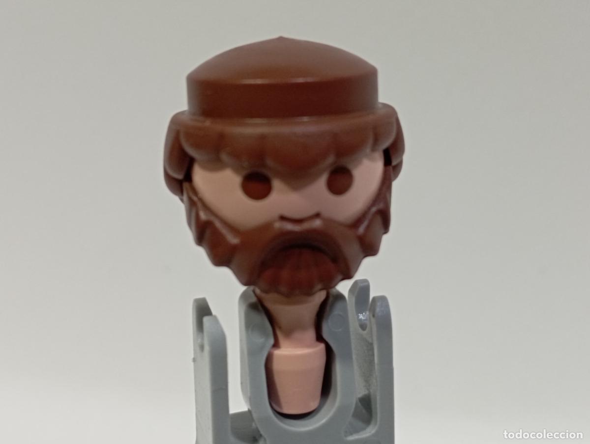 Playmobil: PLAYMOBIL PELUCA CON BARBA OESTE MEDIEVAL PIRATAS CIUDAD INDIOS.........CABEZA INCLUIDA