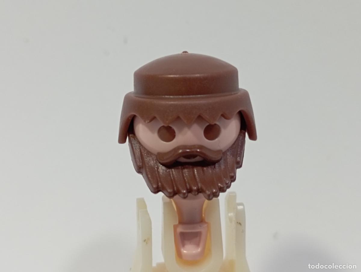 Playmobil: PLAYMOBIL PELUCA CON BARBA OESTE MEDIEVAL PIRATAS CIUDAD INDIOS.........CABEZA INCLUIDA